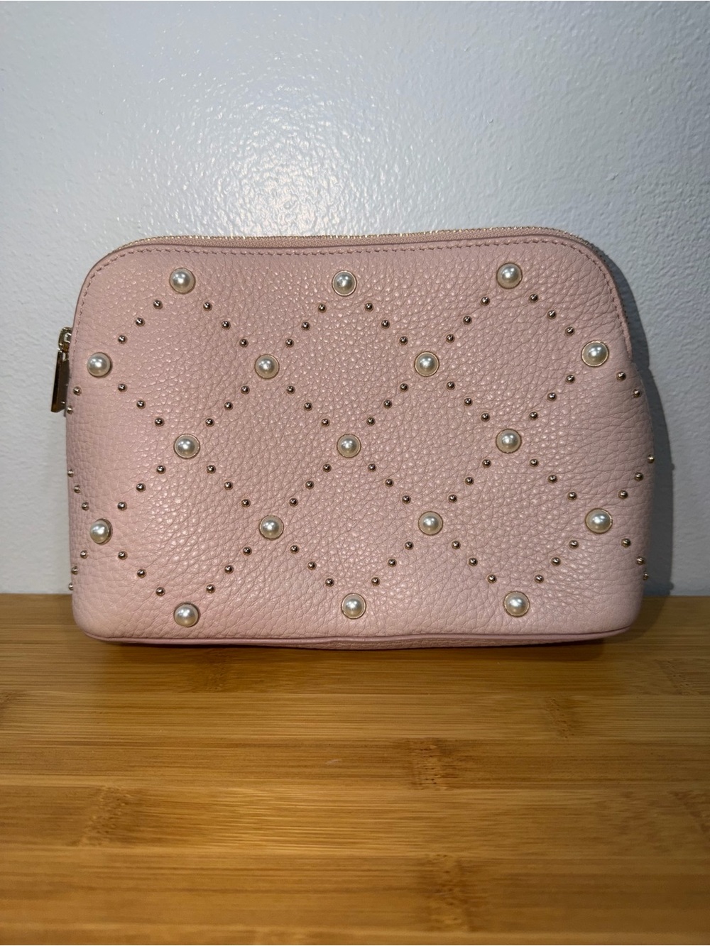 Kate Spade Hayes Street Pearl Small Briley Pink Cosmetic Bag